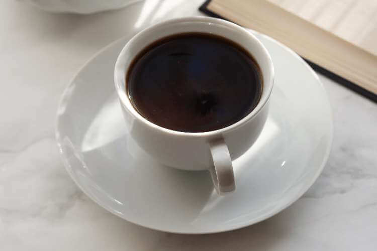 How much caffeine does black coffee have?